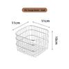 Hand-Woven Natural Rattan Storage Basket for Cosmetics and Desktop Organizing with a Retro High-End Feel
