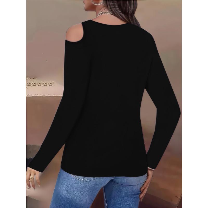 DAFIFY Женская мода повседневная весна осень однотонный принт длинный рукав косой воротник блузки и рубашки