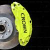 Crown Caliper All Series Rake Caliper Waterproof Brake Caliper Stylish Stickers, Compatible, Covers, Stickers, High-Temperature Resistant, (Black)