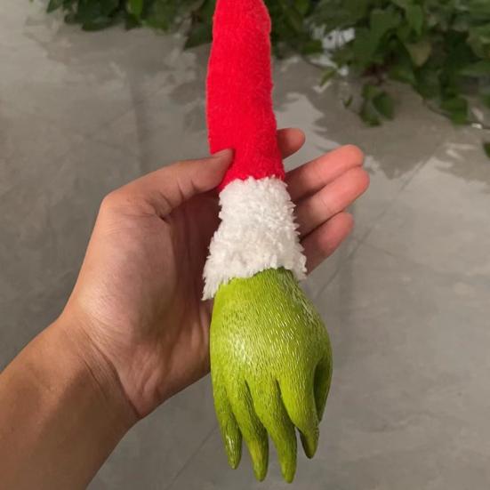 1 Набор Праздничные Рождественские Украшения Фигурки Создают Атмосферу Меховое Украшение на Руку