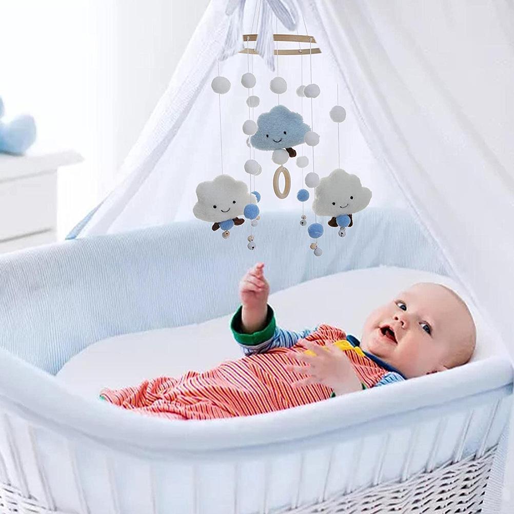 Baby Mobile Hanging Bed Bell Newborns Baby Wind Chime Children S Room Cloud Mobile Wind Chime for