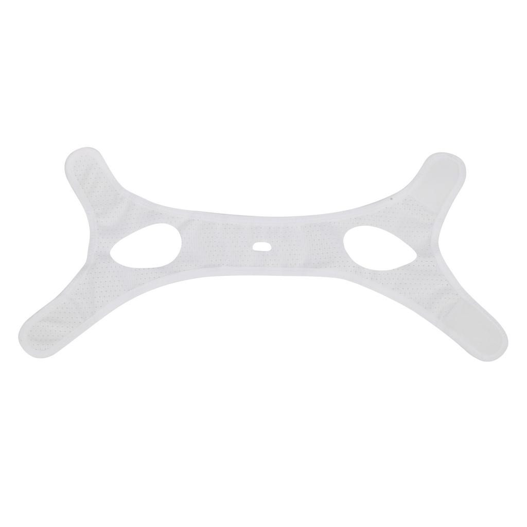 AntiSnoring Chin Strap Unisex Stop Snoring Mesh Breathable Strap Jaw Support Belt Bandage(White )