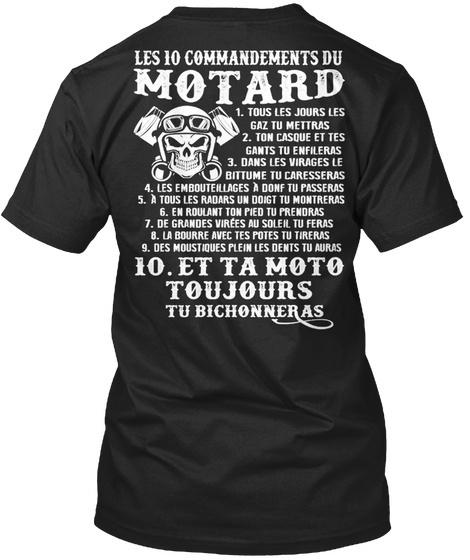 Les 10 Commandements Du Motard Standard Unisex T-shirt