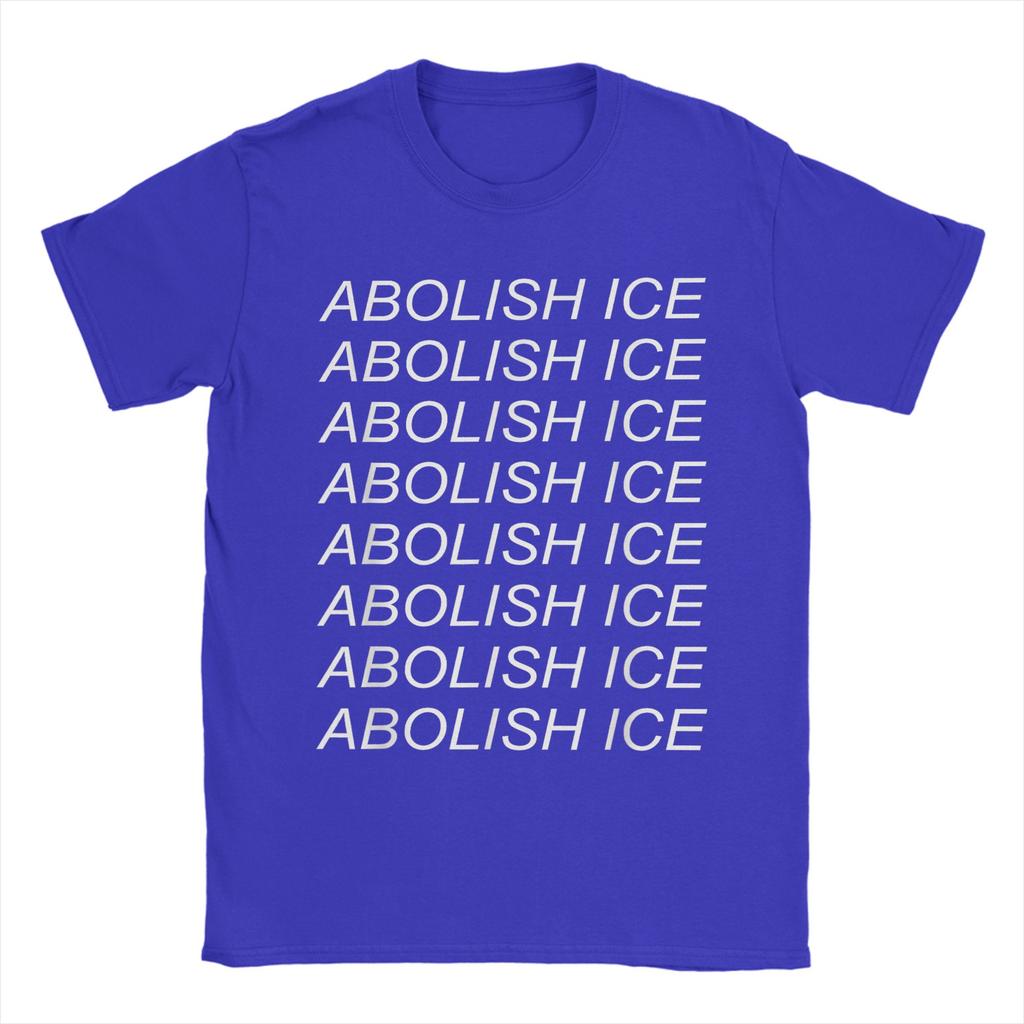 Abolish Ice Refugee Close The Camps Cotton TShirt For Mens Beach Vintage T Shirts Comfortable Harajuku Tee Shirt Plus Size
