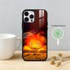 Аниме C-Calcifer-ES Милый чехол для телефона для iPhone 17/16/15/14/13/12/Plus/Pro/Max для магнитной беспроводной зарядки