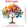 Tree Of Life Ornament Acrylic Desktop Decorative Small Ornament Waterproof And Wear-Resistant Desk Counter Pendant Ornament