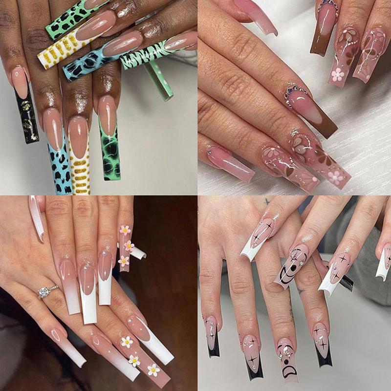 60 шт. многоразовых мягких силиконовых подушечек, трафаретов, французских наклеек, наращивание ногтей, система Duet, двойные формы, инструмент для создания французского маникюра