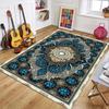 Persian Style Area Rug Intricate Flowers Print Design Soft Non-slip Durable Carpet Retro Maximalism Home Decor Floor Mat