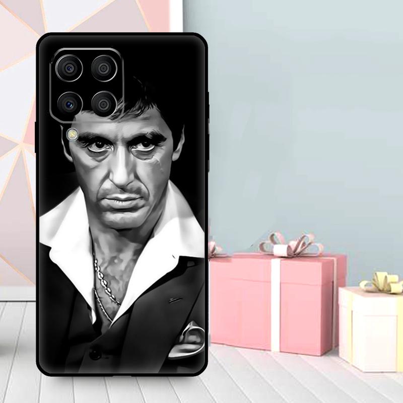Кейс для телефона 'Лицо со шрамом' Тони Монтана для Samsung Galaxy M56 M52 M32 M53 M16 M11 M21 M31 M35 M12 M13 M14 M15 M36 M55 M34 M54