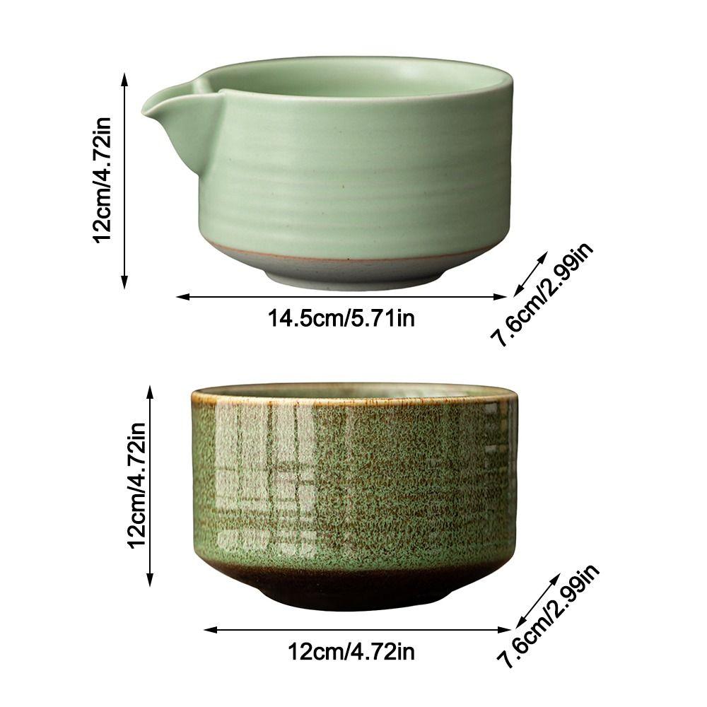 Большая емкость для заваривания чая, гладкая зеленая чашка для заваривания чая, аксессуары для чайного сервиза