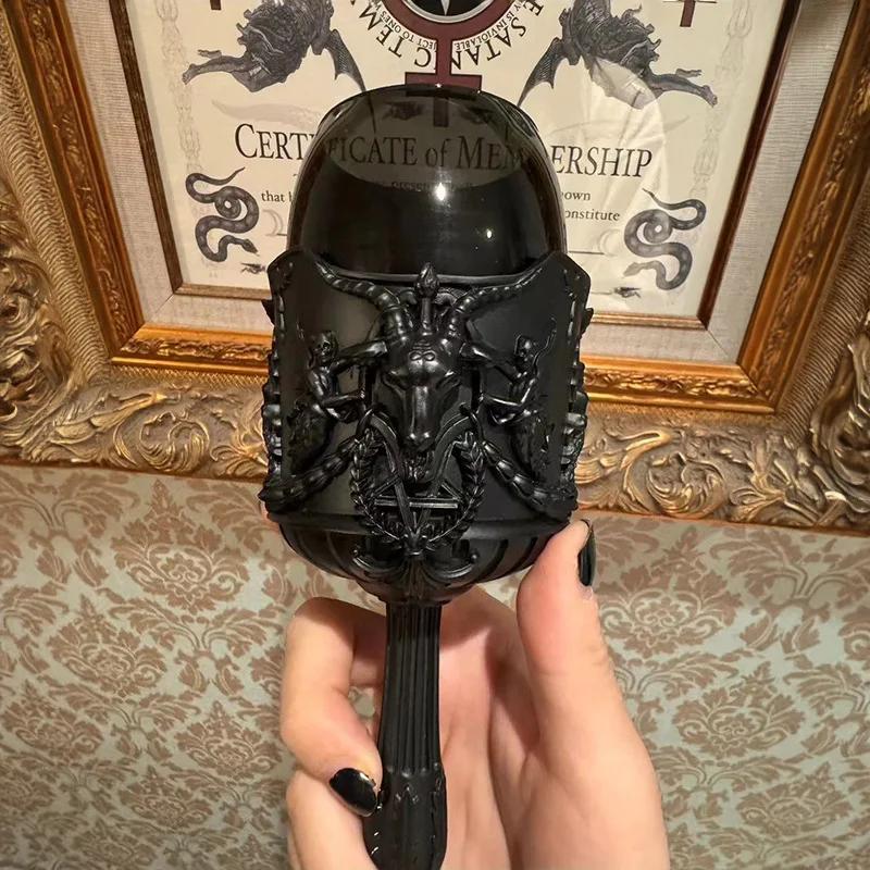 1 Темная готическая субкультура пентаграмма череп стеклянный ретро высокая ножка декоративная чашка аксессуары для дома