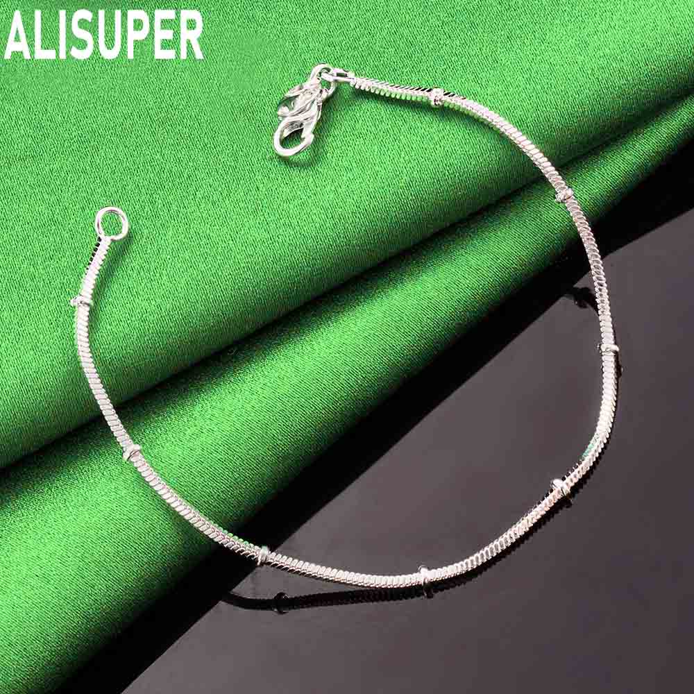 Браслет-цепочка «змейка» из стерлингового серебра 925 пробы толщиной 1,7 мм, модные свадебные украшения