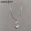 Hollowed Water Drop Pendants Necklace For Woman Square Minimalist Girl Clavicle Chain Jewelry