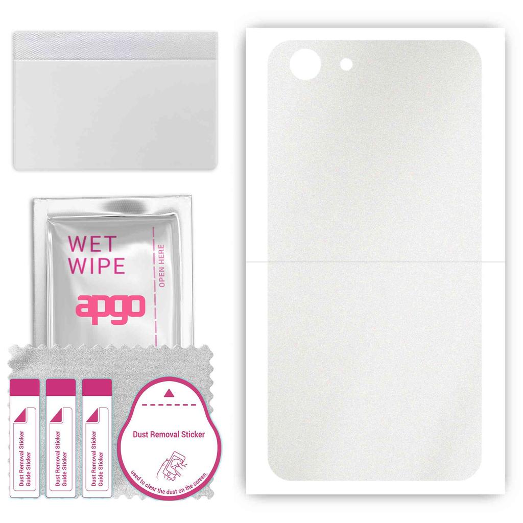 apgo Protective Skin Sticker for the Back Compatible with Oukitel K4000 Plus, Wrap Film, Foil, Vinyl - Pattern Matte Transparent
