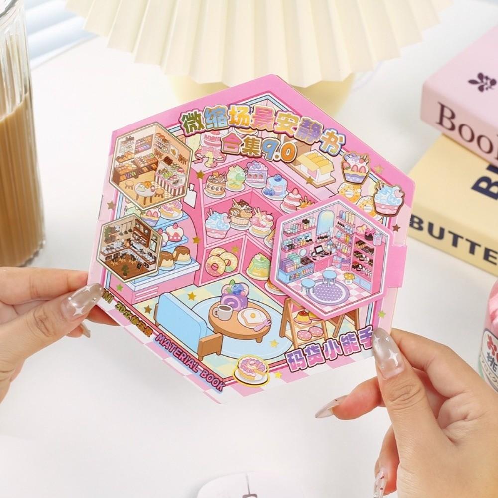 Cute Style 3D Landscape Sticker Multiple Scene DIY Toy Sticker Collection Box Sticker Gift For Kid