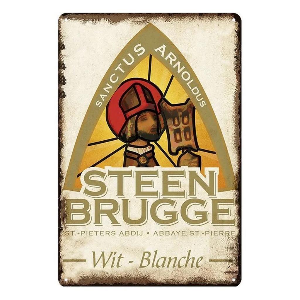 Vintage Rum Chouffe Metal Signs Plaque Plate Retro Wall Art Posters for Man Cave Bar Pub Clubs Cafe Iron Painting Decoration