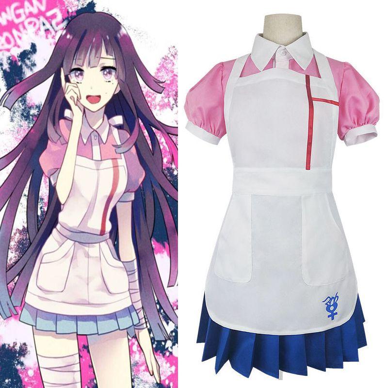 Унисекс Женский Костюм Платье Костюм Микан Цумики из Danganronpa