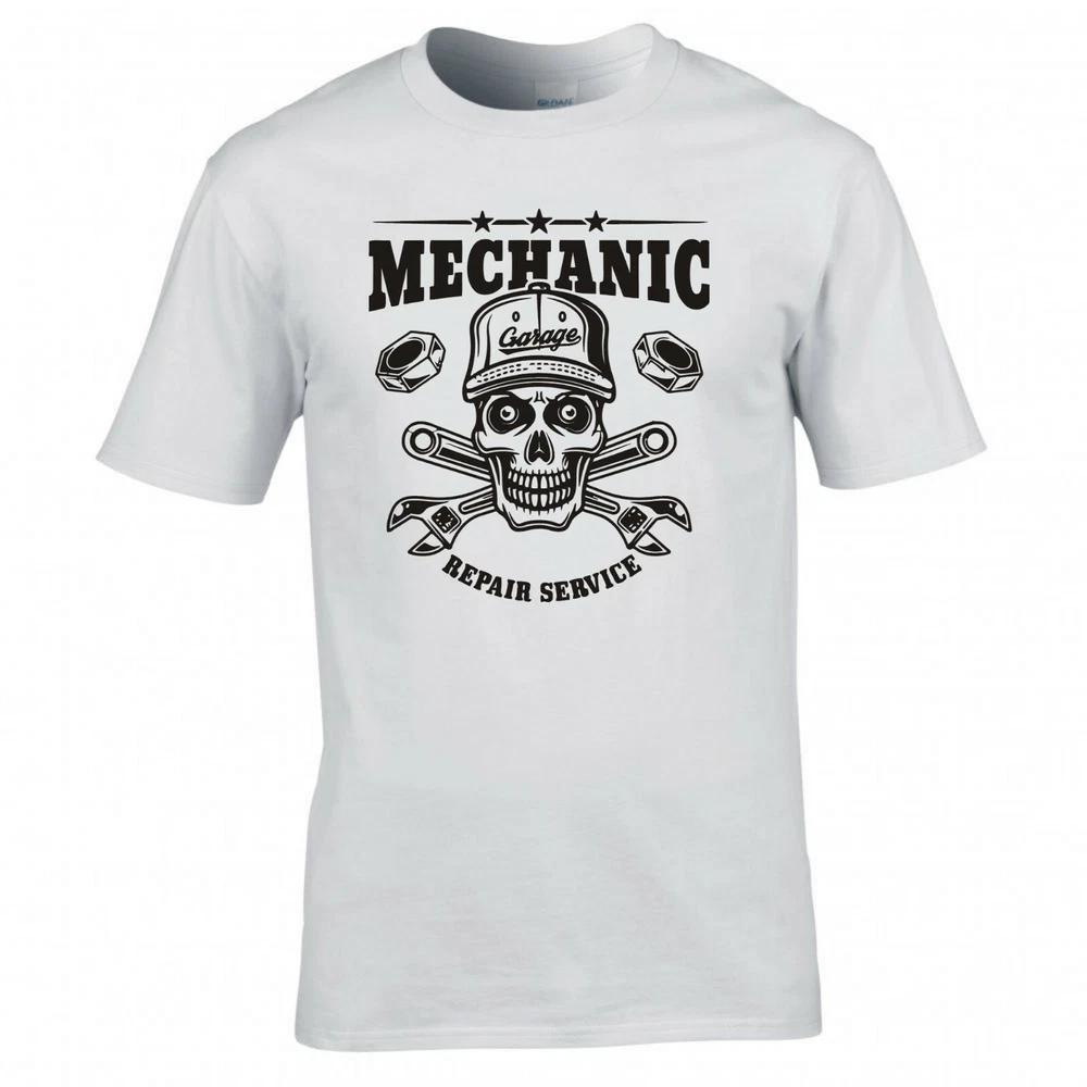 Mechanic Repair Service Skull Wrenches Tshirt