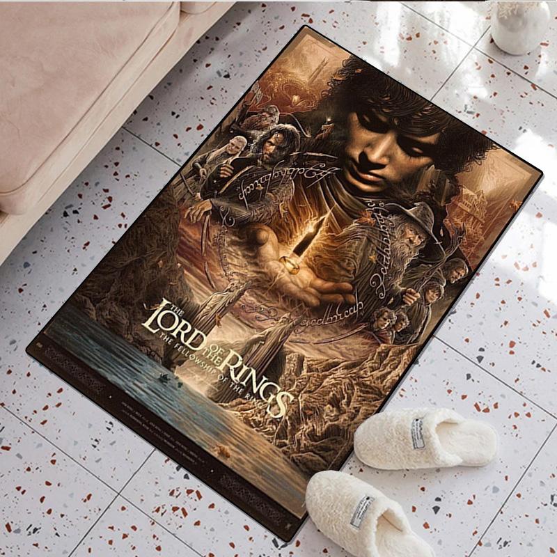 The Lord Of The Rings Carpet Office Decorative Carpet For Living Room Bedroom Door Mat Floor Rug Computer Chair Area Rug