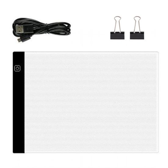 Светодиодная копировальная доска А4 Чертежная доска Трафареты для рисования Анимация Ультратонкий дизайн Копировальные инструменты с регулируемой яркостью
