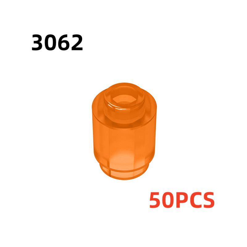 50 шт. 3062b 30068 35390 3062 аксессуары 1x1 цилиндрический кирпич DIY строительные блоки развивающие игрушки городская игрушка