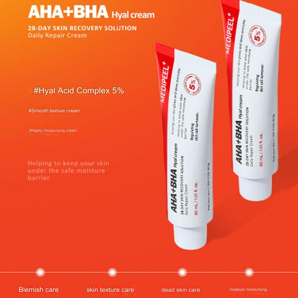 MEDIPEEL AHA BHA 28 Days Hyal Cream 30 мл