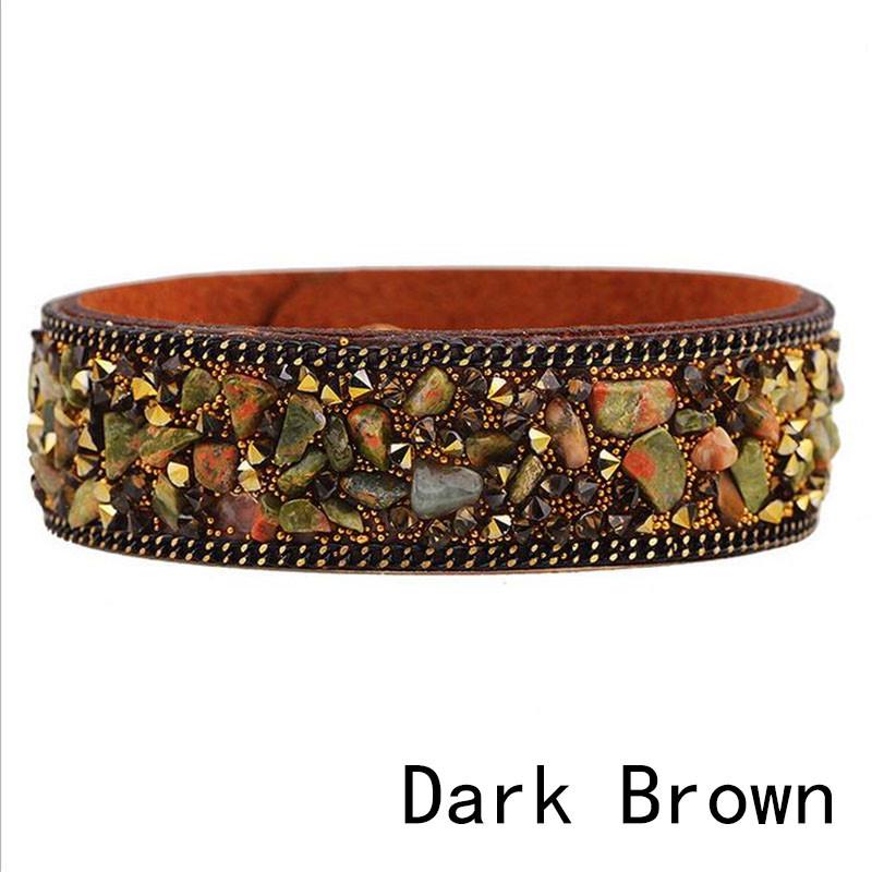 Женский браслет с натуральными кристаллами