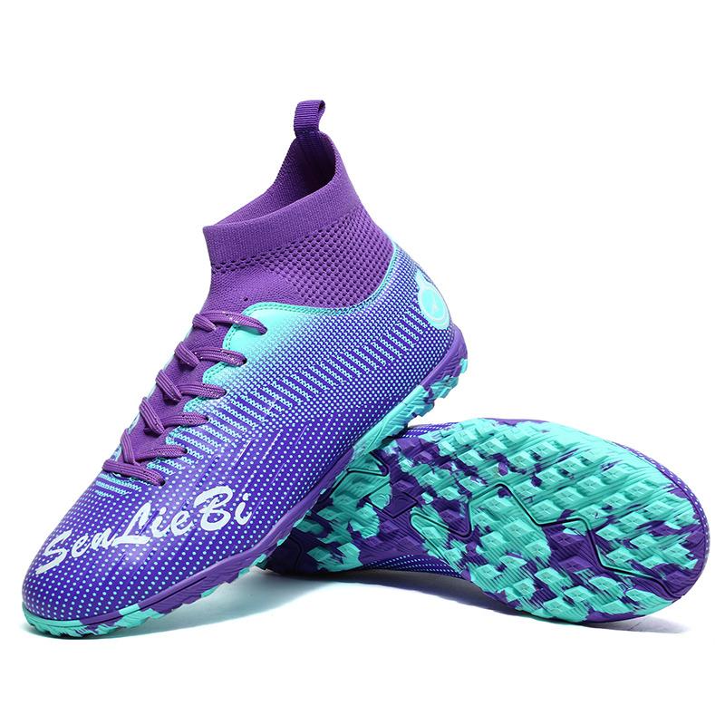Футбольные бутсы Super Star Fashion Purple для мужчин, большой размер 46 AG, оригинальные профессиональные футбольные бутсы для мужчин и женщин, футзальные кроссовки для мужчин