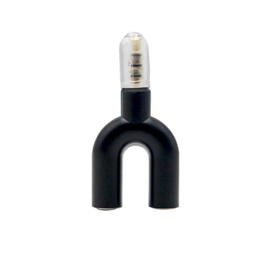 Переходник-разветвитель 2 в 1 с разъема 3,5 мм типа «мама» на два разъема 3,5 мм типа «папа» для микрофона и аудио