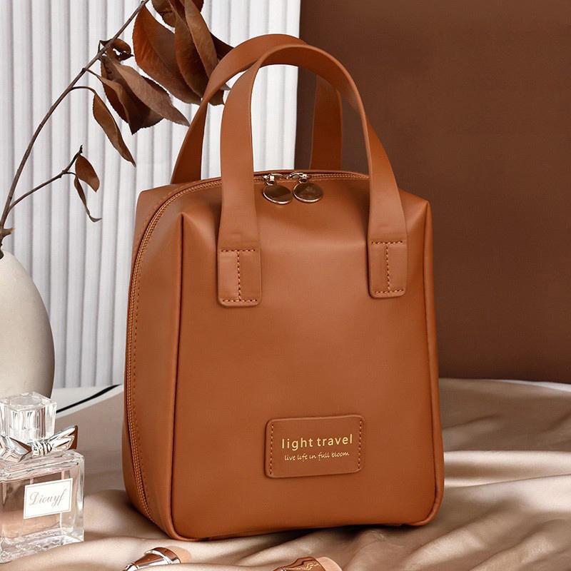 Портативная косметичка большой емкости, водонепроницаемая сумка для хранения косметики, эстетически привлекательная модная сумка-органайзер для косметики