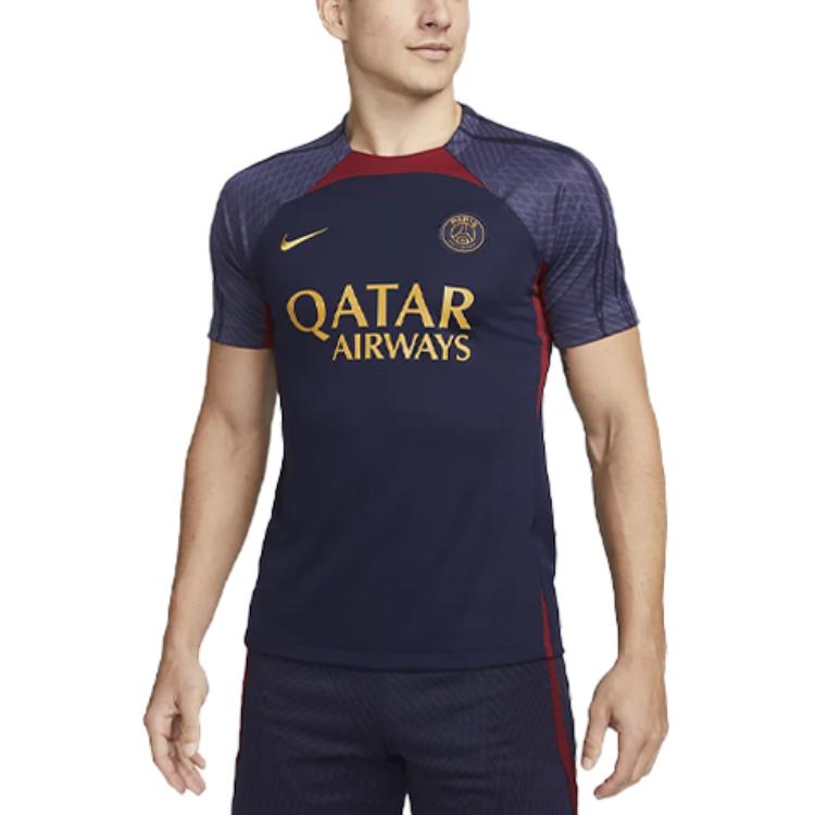Nike Мужские Футбольные Майки Темно-синие Умеренные Прямого Кроя DX3022-499