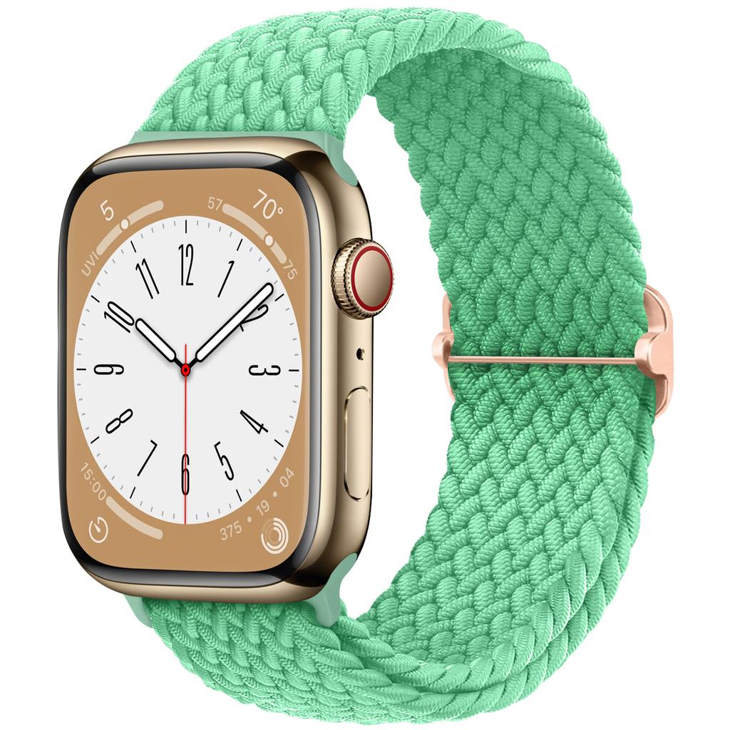 Плетеный Solo Loop для Apple Watch ремешок 44мм 40мм 49мм 45мм 41мм 46мм Эластичный браслет iWatch series 8 3 se 6 Ultra 2 9 10 ремешки