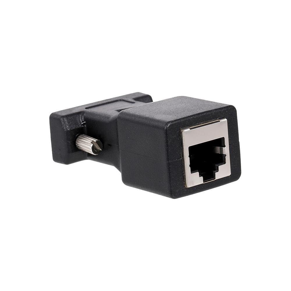 2 шт. адаптер VGA к RJ45 адаптер VGA Male к RJ45 конвертер портов Ethernet CAT5e CAT6 сетевой кабель