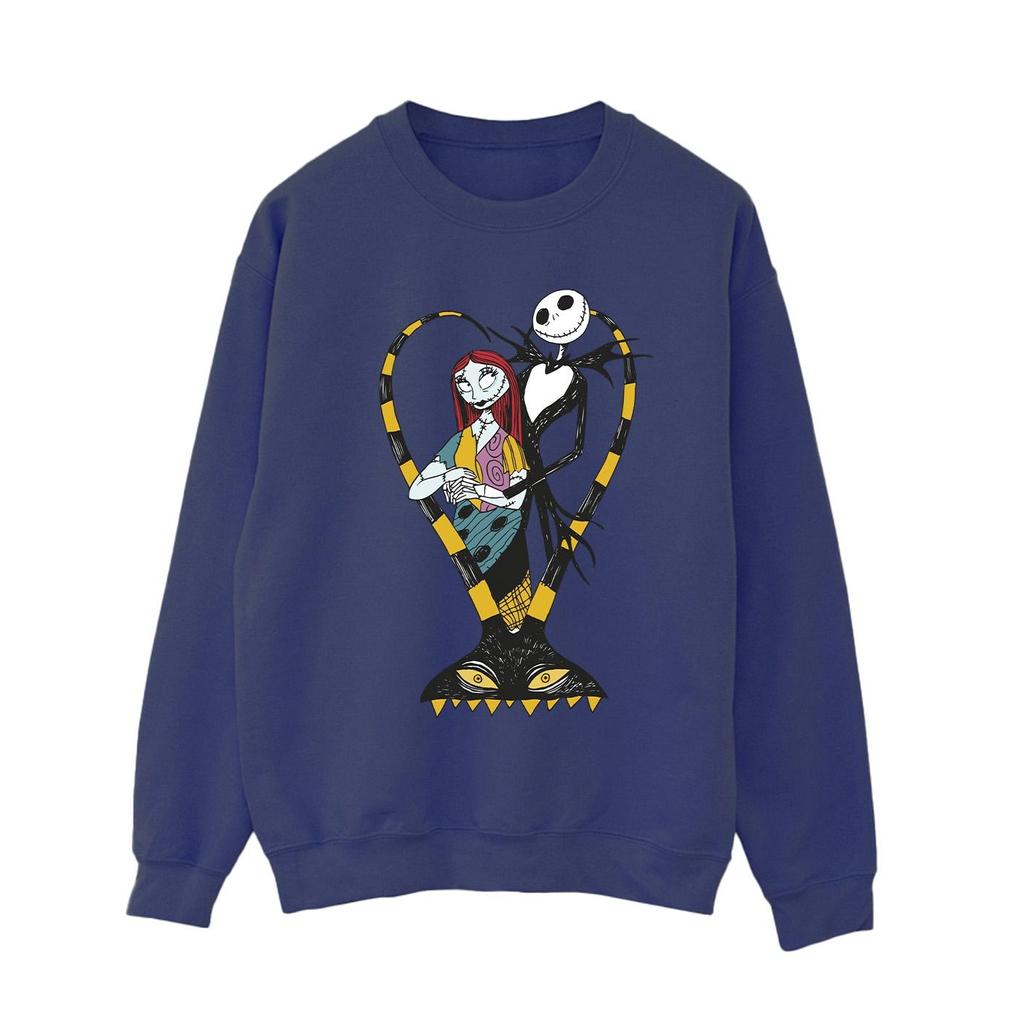 The Nightmare Before Christmas Womens/Ladies Heart Jack Sweatshirt