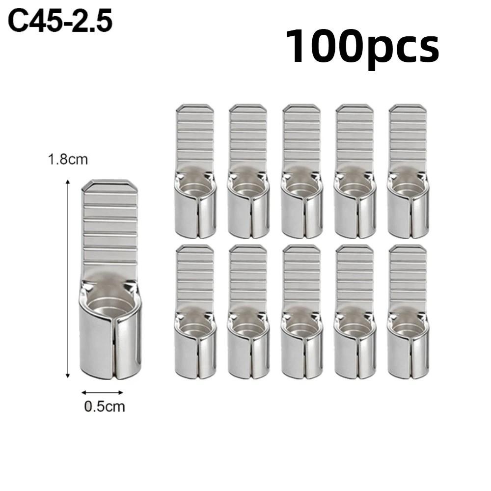 100 PCS Not Easily Oxidized C45 Pin Terminal Clamp Firmly Lug Insert Crimp Terminal  Lighting System