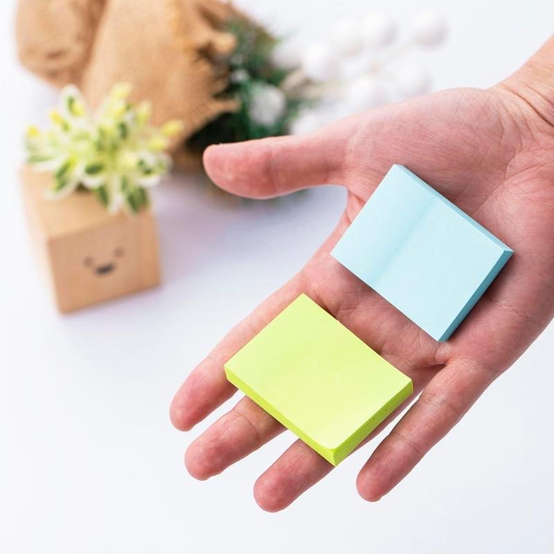8 Pcs Practical Sticking Notes Colorful Notepads Adhesive Sticking Pad Simple Notepads Memo Pad Aesthetic Note Pad