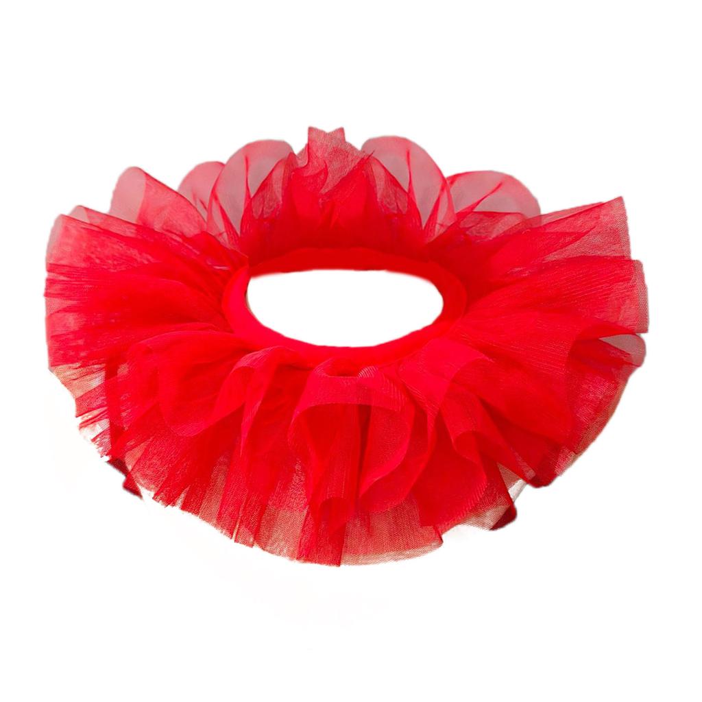 Victorian Ruffled Mesh Detachable False Collar Shawl for Children Girls Retro 3 Layered Tulle Neck Ruff Cosplay Choker