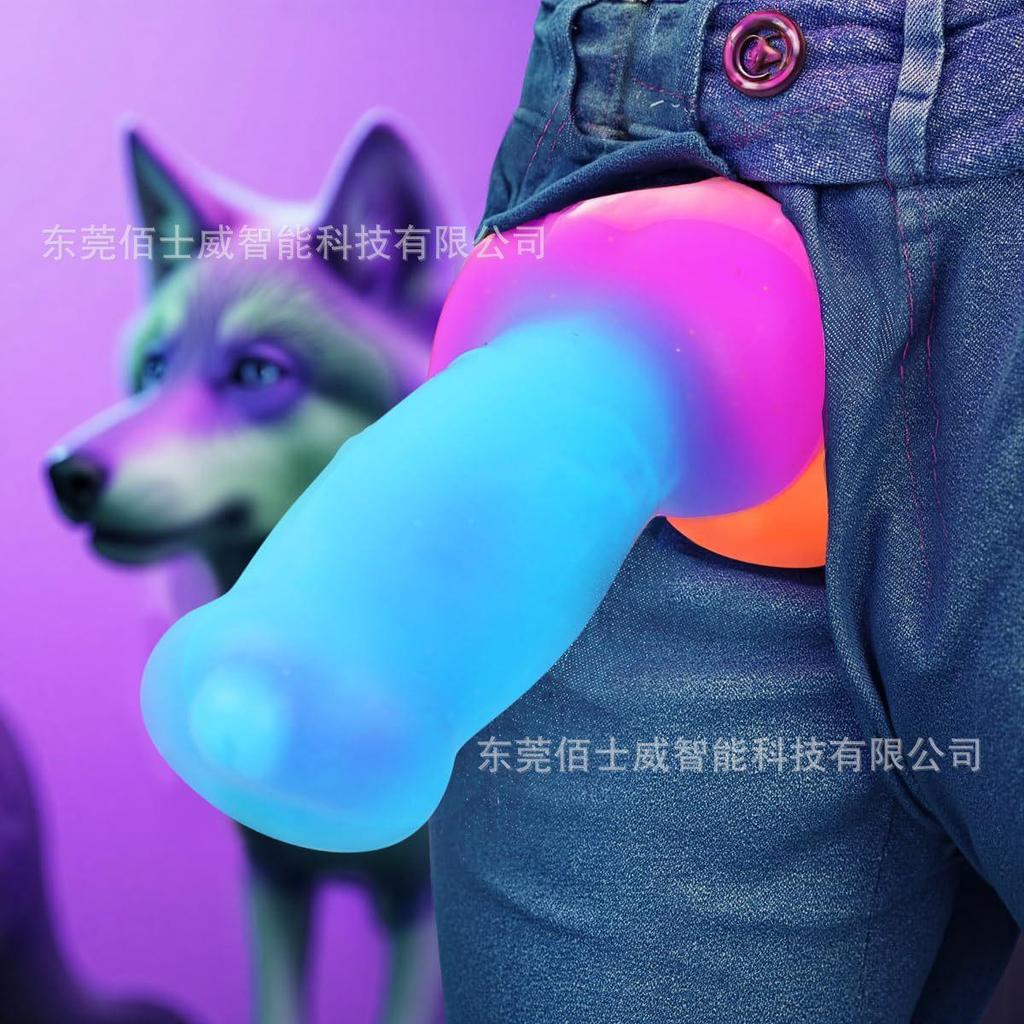 Small-sized fantasy dildo — realistic liquid silicone animal-style dildo — BDSM masturbation toy