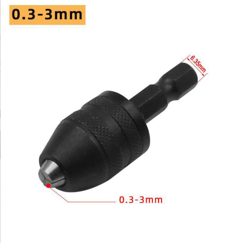 Мини-патрон без ключа, электрические сверла, цанговый переходник, удлинитель, отвертка, адаптер для дрели, инструмент для крепления, сменный шестигранный хвостовик 1/4 дюйма
