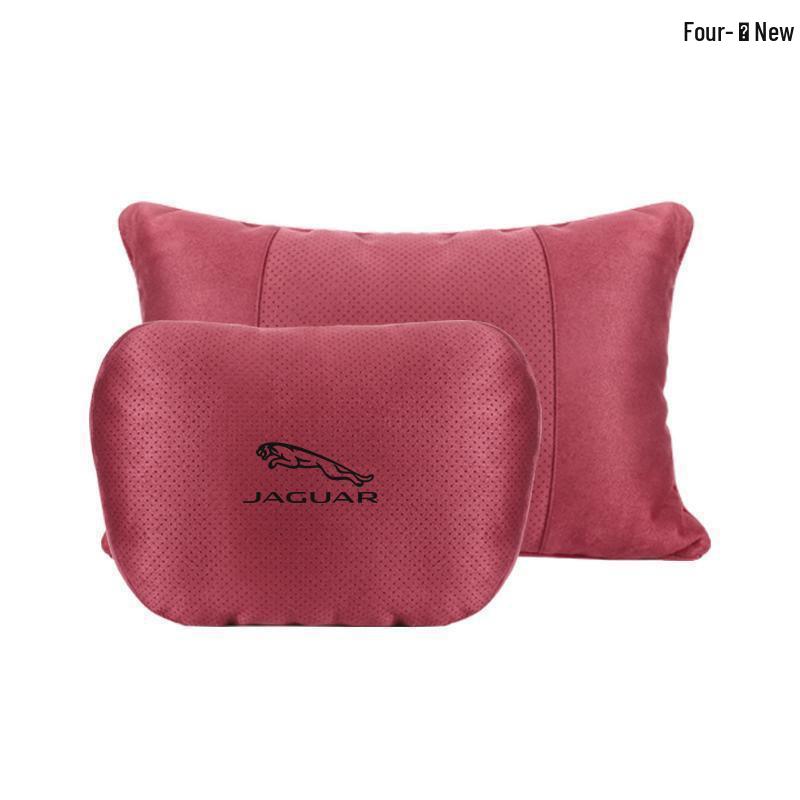 Дышащие подголовники с поддержкой шеи из замши для автомобильных сидений Jaguar XEL/XFL/F-PACE