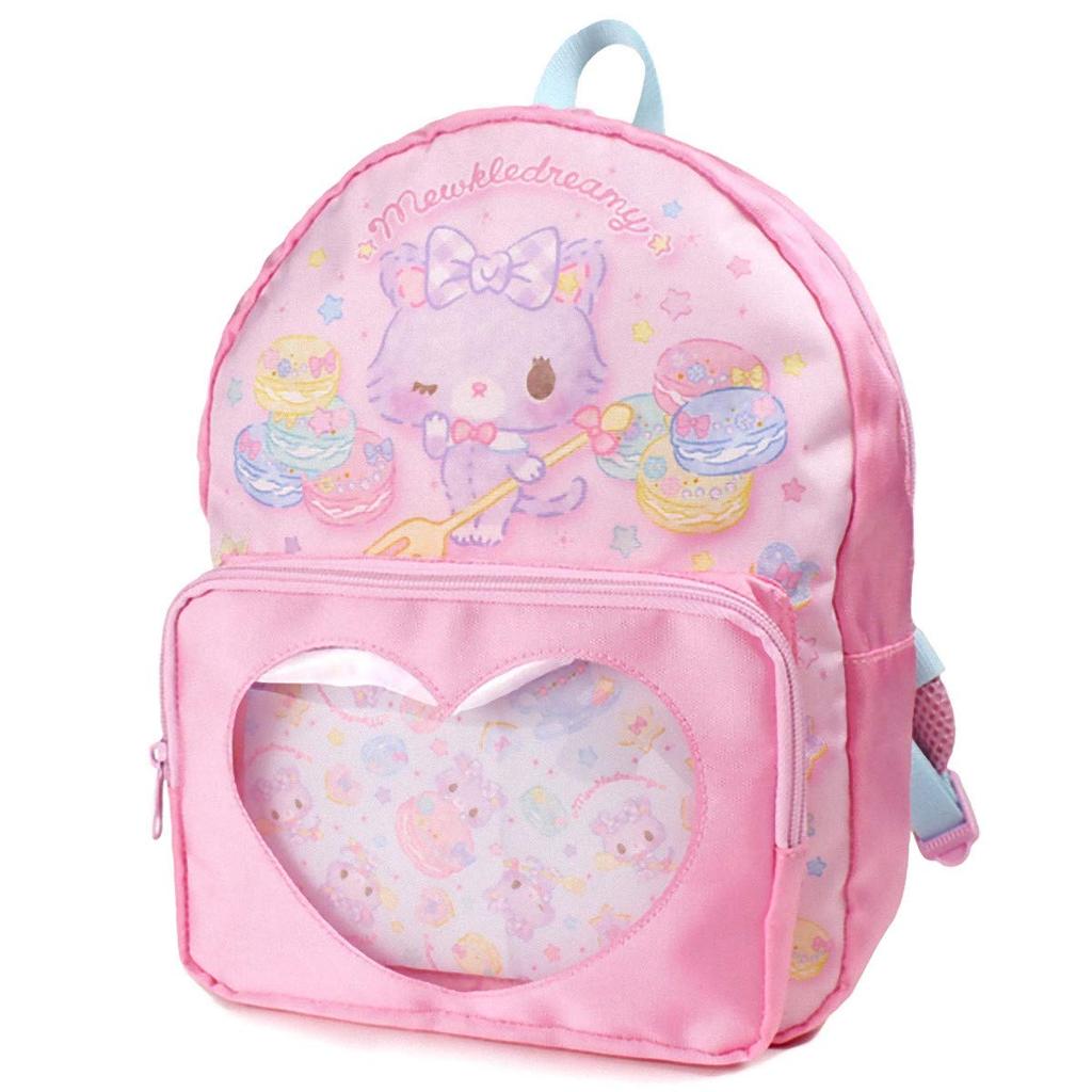 KoohaCreate Mewkledreamy Clear Pocket Backpack - Badges Can Be Attached To the Hanging Cloth Inside - Kids - Show Off with Visible Storage 085730