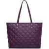 Montana West Quilted Tote Bag for Women Shoulder Bag Fashion Handbags with Top Zipper