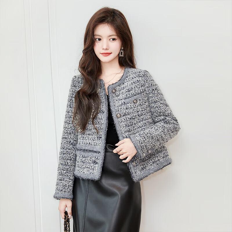 Women's Elegant Tweed Short Jacket