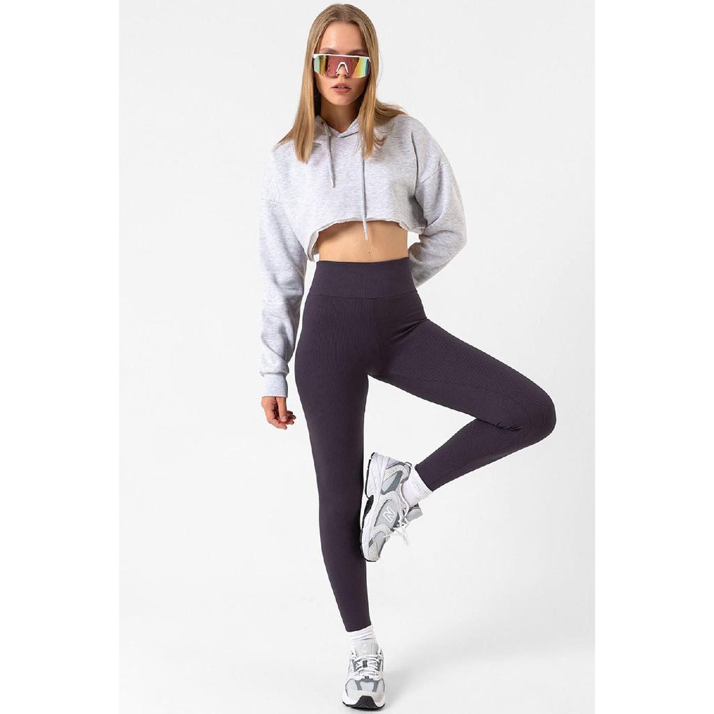 Индиго Индиго Индиго Трикотажные колготки в рубчик с завышенной талией и эластичной резинкой на талии