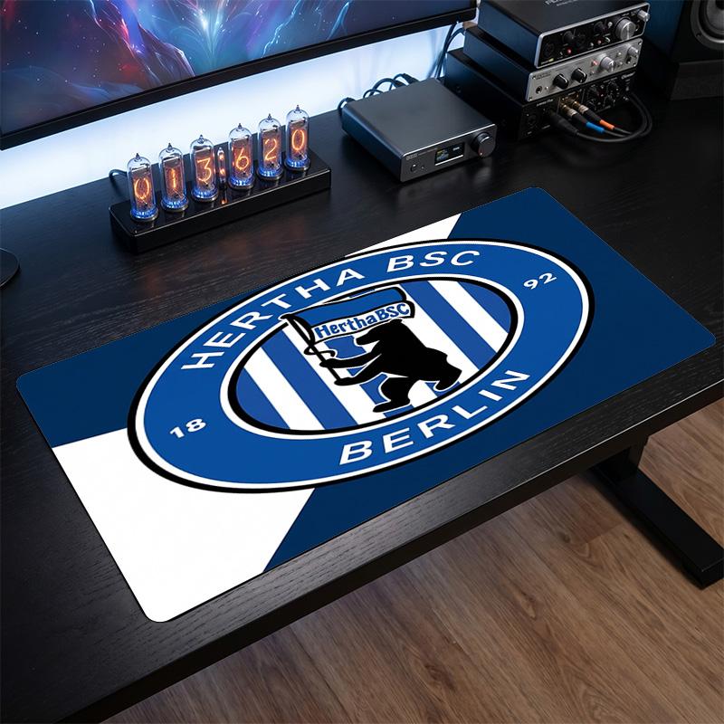 Коврик для мыши Hertha BSC FC с тематическим узором, Игровой коврик для стола с дизайном логотипа футбольного клуба XXL, Нескользящий коврик для компьютерной мыши