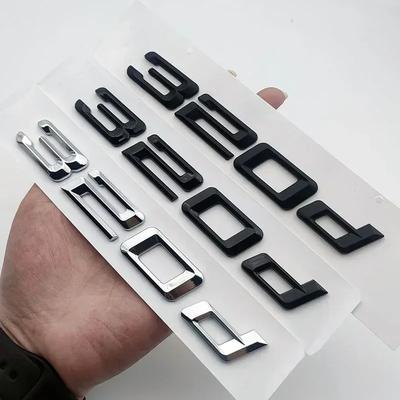 3D ABS Хром Матовый Черный 320d Эмблема Автомобиль Задняя Крышка Багажника Буквы Наклейка Для BMW 320d E46 E90 E92 F30 F31 G20 Автоаксессуары