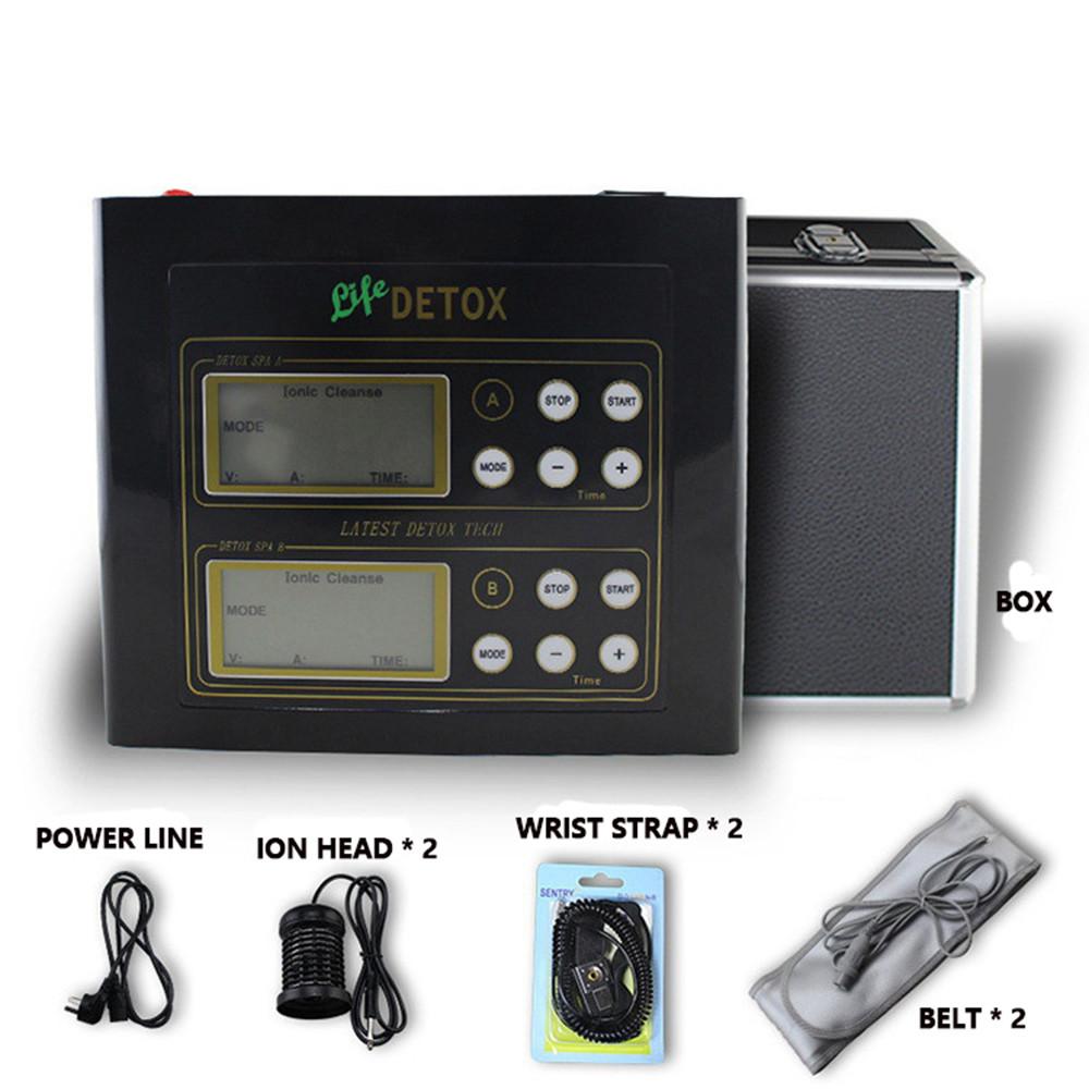 Новый детокс-спа-аппарат для ног с двумя ионными ячейками, очищающий массажер, инфракрасный прибор для ванночек для ног
