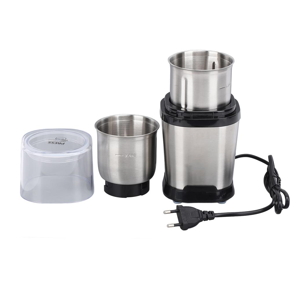 Electric Coffee Grinder 200W 60g Large Capacity Stainless Steel Grinder Cup Nuts Spice Grinder for