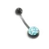 Les Trésors De Lily [I9492] - Бирюзово-синий пирсинг «Кристалл»