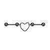 Design Lady Gothic Party Piercing Heart Earring Ear Bone Stud Women Earring Korean Style Earring